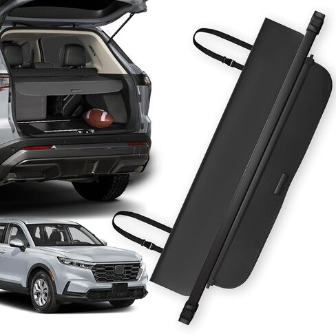Trunk Cargo Cover for Honda CRV 2026-2023, Anti - Peeping Retractable Security Shade for Privacy, Carbon Fiber Texture, CRV Accessories in Kuwait