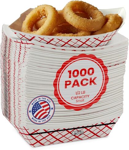 MT Products Plaid Charcuterie Tray 6 oz. Disposable Paper Food Tray - Pack of 1000 in Saudi Arabia
