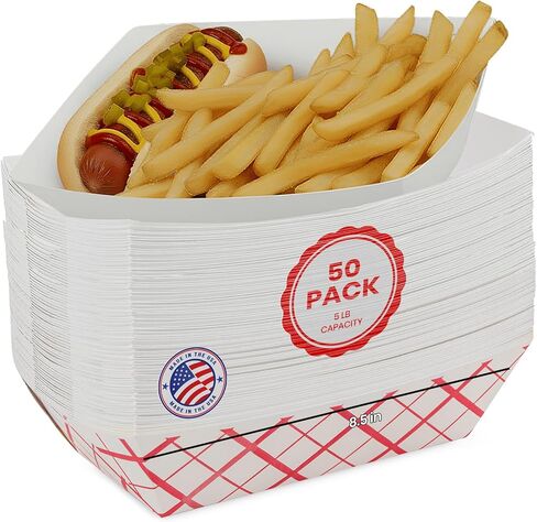 MT Products Plaid Charcuterie Tray 6 oz. Disposable Paper Food Tray - Pack of 1000 in Saudi Arabia