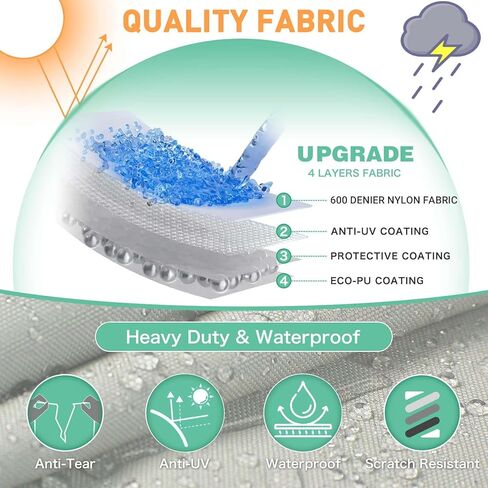 Golf Bag Cover/rain Cover 1680D Nylon Waterproof and dust Cover fits Most 8.5-9 inch Golf Bag/Golf Stand Bag,Golf Accessory Gifts for Any Golfer, Beginner to pro, Golf Alliance Partners in Saudi Arabia