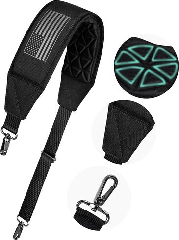 BIG TEETH Golf Bag Strap 3D Air Cushion Padded, Golf Bag Strap Single Adjustable Straps Universal Replacement Us Flag Relieve Your Shoulder Pressure in Saudi Arabia