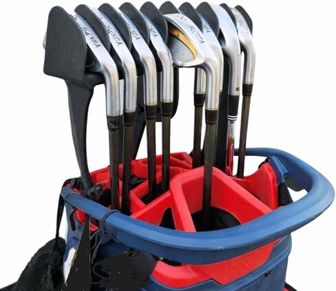 No-Rattle Golf Club Organizer – Anti-Slip, Prevents Club Loss, Fits Cart & Some Stand Bags (Check Size), Iron Only (No Woods/Driver) in Saudi Arabia