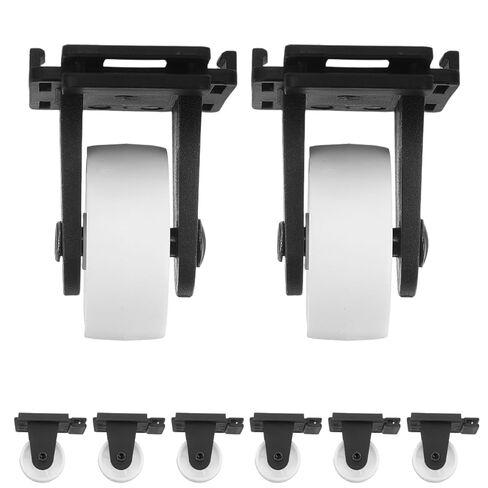 GLEAVI 8-Pack 1.5 Inch Rigid Caster Wheels: Non-Swivel Fixed Casters for Furniture, Flower Racks & Under-Bed Drawers, Smooth Gliding Directional Pulleys for Rolling Carts in Saudi Arabia