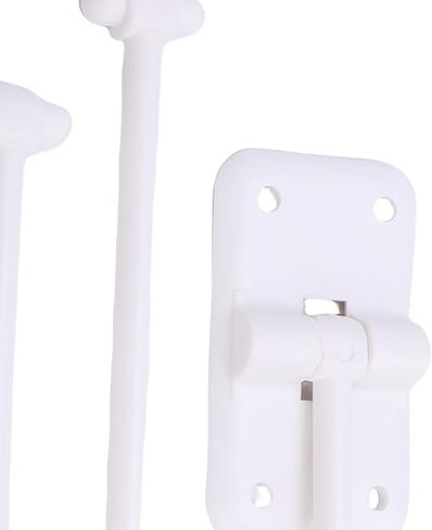 Estink 90 درجة T نمط RV حامل باب الدخول تثبيت آمن لمقطورة Campervan مع مادة ABS عالية القوة متعددة الوظائف مزلاج الباب للاستخدام التجاري في ساحة المنزل (أبيض) in Kuwait