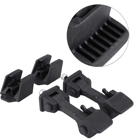 BAFOVY Hood Latch Catches Brackets, 2 Set Automotive Grade ABS Construction, Anti Slight Impact, with 2 Lower Latches Upper Brackets, for JK 2007 2016 in Saudi Arabia