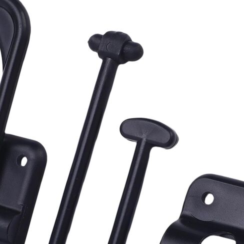 Estink 90 درجة T نمط RV حامل باب الدخول تثبيت آمن لمقطورة Campervan مع مادة ABS عالية القوة متعددة الوظائف مزلاج الباب للاستخدام التجاري في ساحة المنزل (أسود) in Kuwait