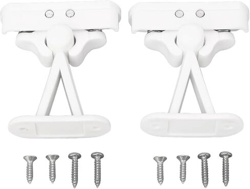 RV Door Retainer Catch T Type، مادة ABS، أبيض، قطعتين - حامل باب ثابت، متين مقاوم للماء، للبيوت المتنقلة والقوافل in Saudi Arabia