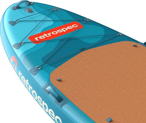 Retrospec Weekender Crew Inflatable Paddle Board - 12ft & 15ft XL Multi-Person iSUP with 400 & 1050lb Capacity & No-Slip Deck - Includes 2 Paddles & Accessories in Saudi Arabia