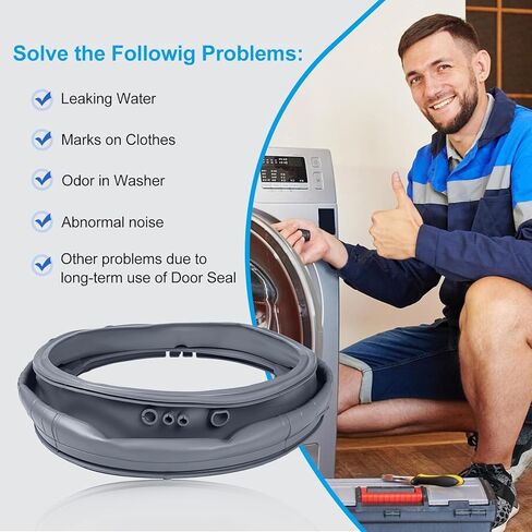 MDS47123619 غسالة باب التمهيد ختم طوقا الحجاب الحاجز ل LG Kenmore WM3500CW WM3270CW WM3180CW WM3080CW WM3670HWA WM3700HWA WM3700HVA WM3370HWA WM3370HVA، Repl. AGF75223080 AP6236842 PS12081606 in Kuwait