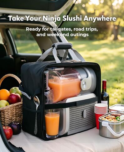 حقيبة حمل لجهاز Ninja Slushie FS605 Max، حقيبة سفر لآلة Ninja Slushi XXL، حقيبة تخزين لملحقات صانع Ninja Slushie in Kuwait