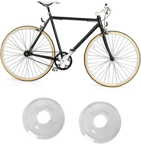 BESPORTBLE 2Pcs Mountain Bike Flywheel Guard Transparent Rear Hub Protector Cover for Bike Spokes Durable Design Easy Installation Bike Supplies for Enhanced Protection in Saudi Arabia