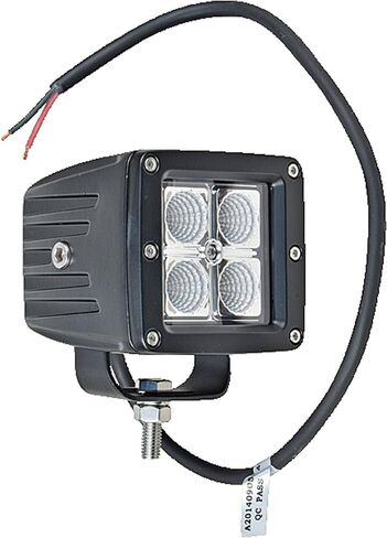 Rareelectrical 12W 560 Lumens Compact 3" Square Led Wide Flood Work Light 12-24Vdc Sealed Housing Ip67 Waterproof Dustproof H71020121 Compatible With Equipment Tractors Farm Machinery Work Light in Saudi Arabia