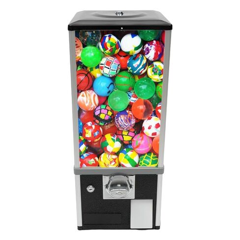Vending Machine, Commercial Toy Candy Capsule Vending Machine, Classic Gumball Machine, 4x25 Dual Side Coin Operators Prize Machine Dispenser Candy Machine for Gaming Store, with Keys (White) in Saudi Arabia
