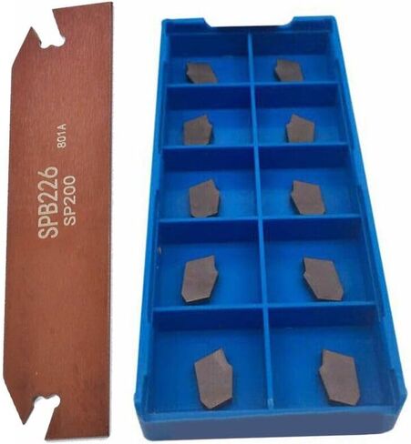 10PCS SP200 Carbide Inserts with SPB226 Parting Grooving Cut-Off Tool Holder in Saudi Arabia