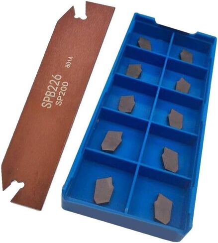 10PCS SP200 Carbide Inserts with SPB226 Parting Grooving Cut-Off Tool Holder in Saudi Arabia