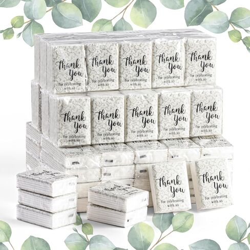 120 Pack Bible Theme Facial Tissues Individual Pack Bulk Christian Pocket Size Travel Kleenex with Floral Pattern for Holiday Graduation Ceremony Wedding Church Supplies 3 Ply in Saudi Arabia