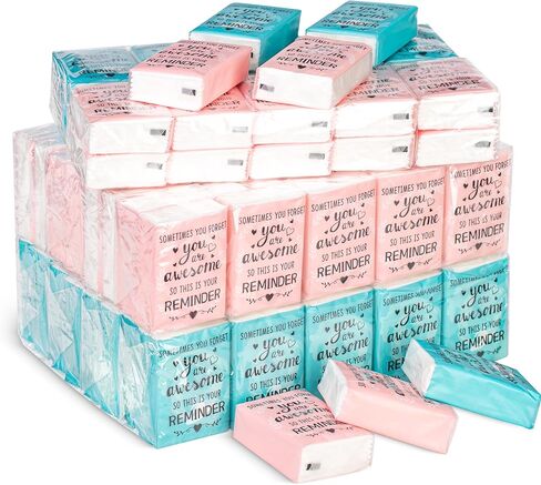 120 Pack Bible Theme Facial Tissues Individual Pack Bulk Christian Pocket Size Travel Kleenex with Floral Pattern for Holiday Graduation Ceremony Wedding Church Supplies 3 Ply in Saudi Arabia