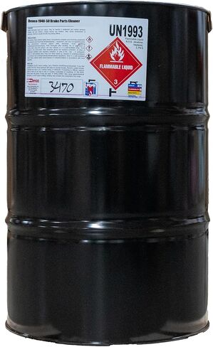 #1940-50 منظف الفرامل وأجزاء Denco - 50 State - أسطوانة سعة 55 جالون - رائحة منخفضة، غير مكلور - متوافق مع المركبات العضوية المتطايرة - سريع الجفاف - درجة صناعية in Kuwait