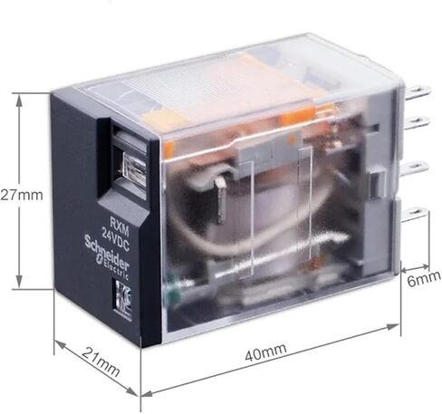 ElectricalMiniature Plug-in Relay with LED RXM2A 2CO 12A 12 VDC-110 VDC 24 VAC-230 VAC Solenoid(RXM2AB2FD 110DC) in Saudi Arabia