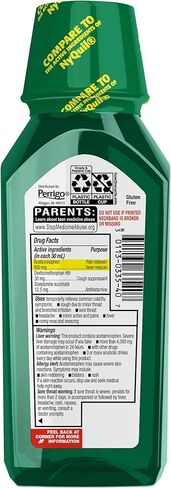 GoodSense Nighttime Cold and Flu Liquid Medicine, 6 Hour Relief of Fever, Sore Throat, Sneezing, Runny Nose, Cough, Original Flavor in Saudi Arabia