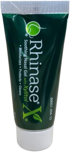 جل تشحيم الأنف من رايناز إكس لتخفيف الحساسية - ملح مزدوج، تركيبة خالية من الستيرويد للرطوبة والراحة | مثالي للسباحين ومستخدمي علاج CPAP أو الأكسجين | آمن للأطفال | 15 جرام in Kuwait