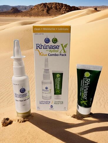 جل تشحيم الأنف من رايناز إكس لتخفيف الحساسية - ملح مزدوج، تركيبة خالية من الستيرويد للرطوبة والراحة | مثالي للسباحين ومستخدمي علاج CPAP أو الأكسجين | آمن للأطفال | 15 جرام in Kuwait
