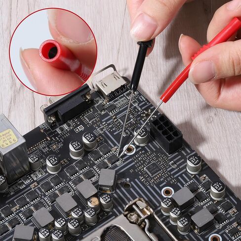 4 PCS Backprobe Test Lead Kit Automotive Silicon Flexible Back Probe Pins with 4mm Banana Socket Non-Destructive Wire Piercing Automotive Diagnostic Test Repair Tools for Car Electrical Multimeter in Saudi Arabia