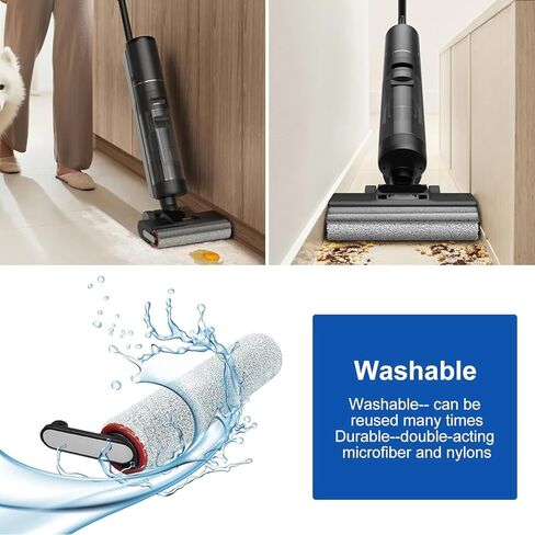 Replacement Brush Roller and HEPA Filter for Dreame H12 Pro, H12 Dual, H13 Pro Cordless Wet and Dry Vacuum Cleaner Accessories, 2 Brush Roller + 2 HEPA Filters + 1 Cleaning Brush in Kuwait