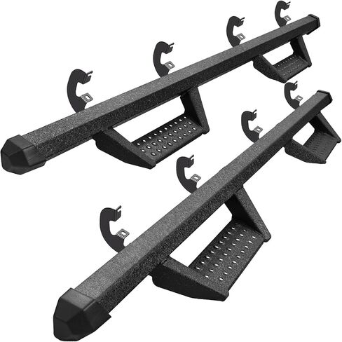 Running Boards Compatible with 2025 Toyota 4Runner(Without Side Skirts), Dual-Stage Textured Black Powder Coated, 4Runner 4 Inch Drop Down Side Steps Made with Carbon Steel. in Kuwait