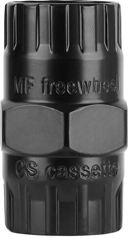 2-in-1 Bike Freewheel Removal Tool & Cassette Lockring Remover, 12-Spline 22.6mm/23.2mm, 50BV30 Quenched Heat-Treated Steel, Fits Shimano/SRAM/SunRace 5–10 Speed, 1" Hex Base in Kuwait