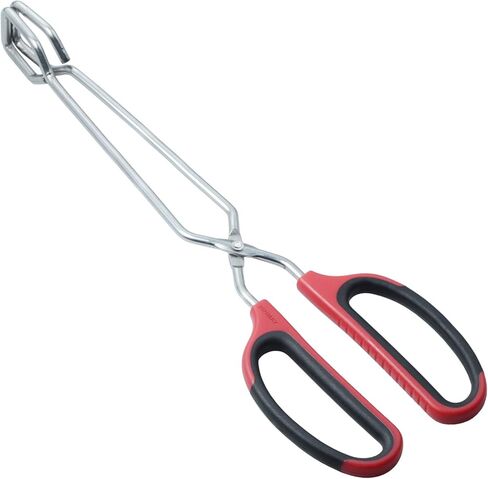 HINMAY Stainless Steel Scissor Tongs with Comfort-Grip Handle 12-Inch in Kuwait