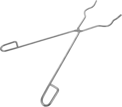 Mikinona Stainless Steel Crucible Tongs 45cm Metal Crucible Clamps Heat Resistant Laboratory Tool for Chemical and Metal Smelting Use in Saudi Arabia