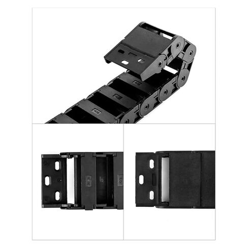 R28 Semi Enclosed Cable Drag Chain Wire Carrier 2 Pack Plastic 1M Length Machine Tool Robot Warehouse Use in Saudi Arabia