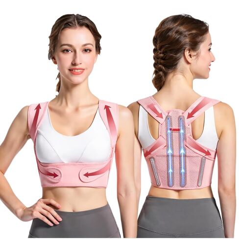 Back Brace Posture Corrector for Women - Adjustable Upper Posture Support Brace for Neck Shoulder Back Straightener - Comfortable Posture Corrector Invisible Hunchback Slouching under Clothes (Medium) in Saudi Arabia
