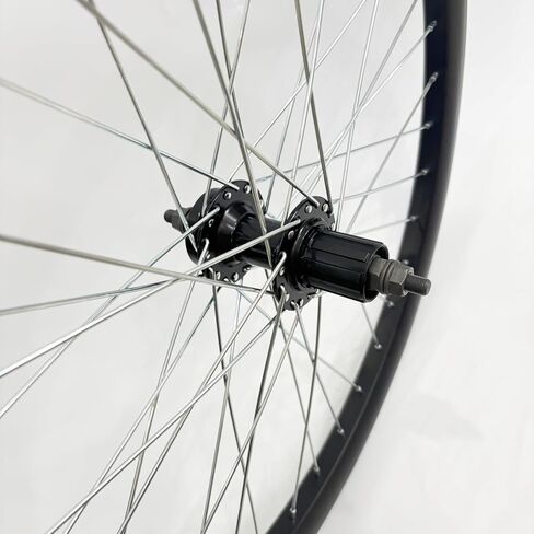 26" Rear Bicycle Wheel Only fit Cassette Freewheel, 26 inch Rear Bike Rim Double Wall Aluminum Wheel Heavy Duty 12G 36 Spokes for MTB/Road/Cruiser Bicycles (Bike Rim Size 22.44“) in Kuwait