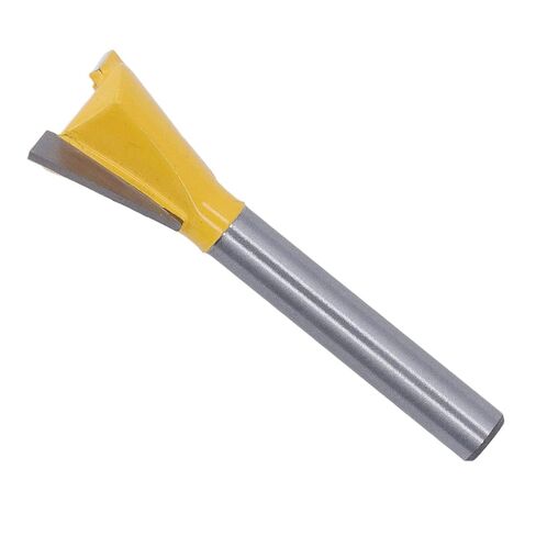 Acouto Tungsten Alloy Dovetail Bit 6mm Shank with PTFE Coating - Woodworking Router Milling Cutter for Edges (6*1/2) in Saudi Arabia