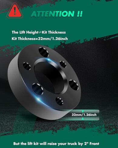 SCITOO 2 inch Front Leveling lift kit for Nissan 2005-2018 Lift Strut Spacer Compatible for Nissan Frontier 2.4L 2006-2015 Front Lift Spacers in Saudi Arabia