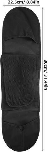 Holibanna 80cm Skateboard Bag with Mesh Back Universal Skateboard Shoulder Carrier Lightweight Portable for Outdoor Sports and Travel in Kuwait