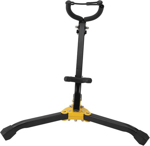 Folding Saxophone Stand, Adjustable Alto Tenor Sax Holder Rack with Soft Pads and Chain Lock, Portable Metal Tripod Base for Studio Display or On - the - Go Use in Kuwait