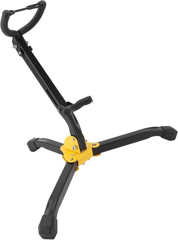 Folding Saxophone Stand, Adjustable Alto Tenor Sax Holder Rack with Soft Pads and Chain Lock, Portable Metal Tripod Base for Studio Display or On - the - Go Use in Kuwait