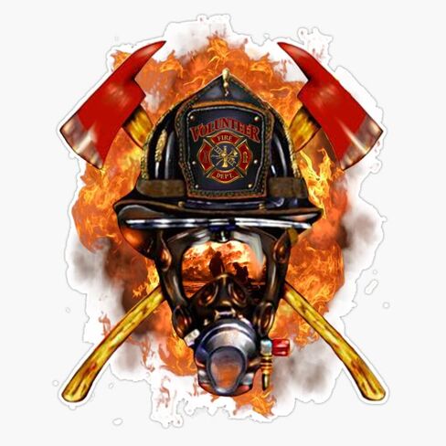 Firefighter The Anonymous Heroes Novelty Gifts. Sticker Bumper Sticker Vinyl Decal 5" in Saudi Arabia