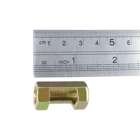 M10 Hex Coupling Nut, Female Thread Connector 30mm Hexagonal Sleeve Nut Rod Bar Stud Tube Joint Slotted Hardware for Lamp Repair DIY,20PCS(Brass) in Kuwait