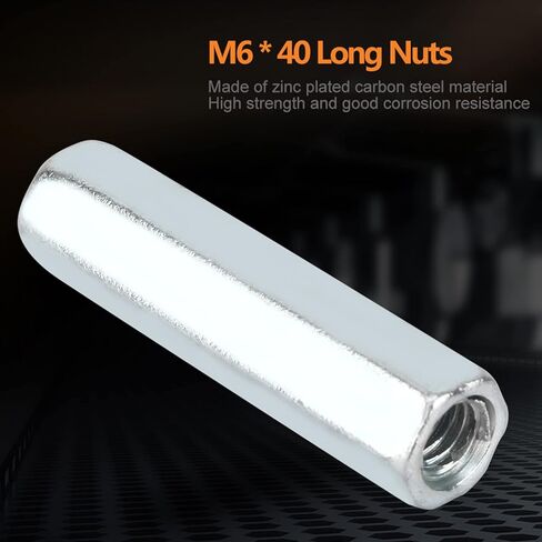 5 PCS Hardware Nuts, M6 x 40 Long Rod Nut for Furniture Electronics Industry in Saudi Arabia
