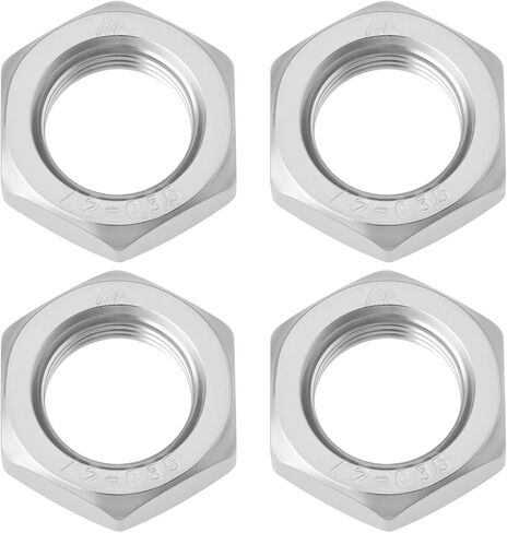 ECSiNG 4Pcs M18x1.5 Hexagon Nuts 304 Stainless Steel Fine Thread Nut 27x9mm for Car Toys Furniture in Saudi Arabia