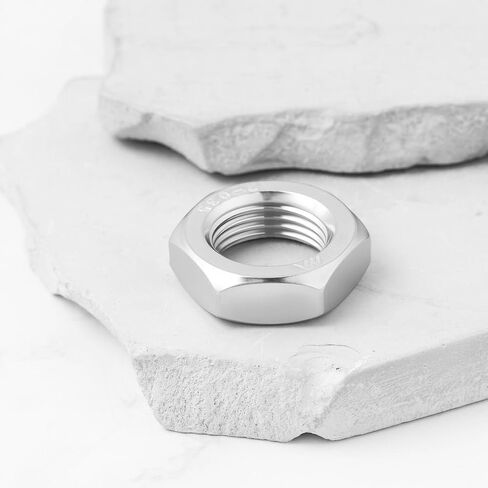 ECSiNG 4Pcs M18x1.5 Hexagon Nuts 304 Stainless Steel Fine Thread Nut 27x9mm for Car Toys Furniture in Saudi Arabia