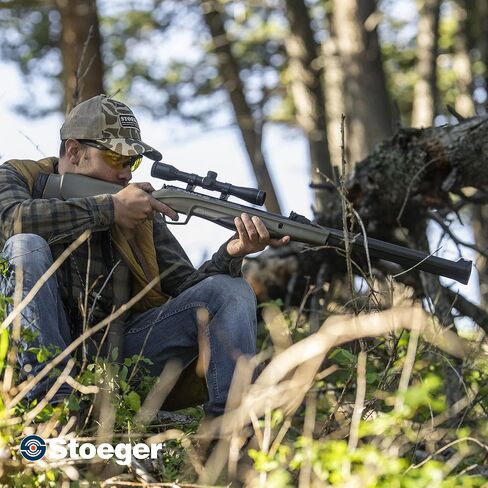 مجموعة Stoeger S4000-E - عيار .177 - مادة صناعية سوداء مع مشاهد من الألياف الضوئية ومنظار 4 × 32 in Kuwait