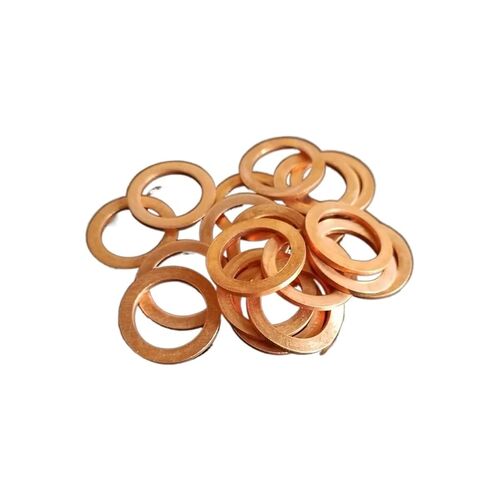 غسالات، غسالة مسطحة، غسالة مسطحة نحاسية M25 حشية مانعة للتسرب القطر الداخلي 25 مم حلقة إغلاق رقيقة T3 أحمر (25 × 35 × 2.5 (5 قطع)) in Kuwait