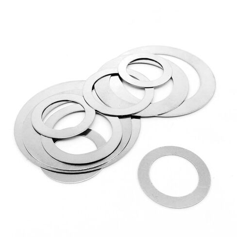 Washers,Flat Washer, Lock washers 10pcs Precision Adjusting Gasket, Thickness 0.1mm Stainless Washer, M22 M25 M28 M30 Thin Assortment(M22x30) in Saudi Arabia