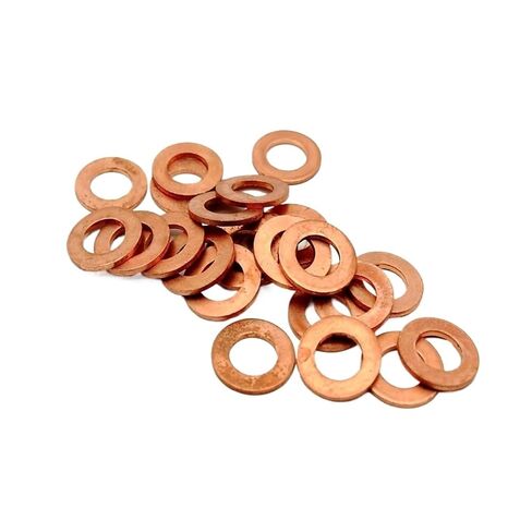 غسالات، غسالة مسطحة، غسالة مسطحة نحاسية 10 * 14 1 حشية مانعة للتسرب القطر الداخلي 10 مم حلقة إغلاق رقيقة T3 أحمر in Kuwait