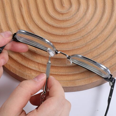 120 Piece Eyeglass Repair Kit Stainless Steel Glasses Screws and Nuts with Precision Screwdriver and Tweezers Universal Eyeglasses Kit Repair Tool for Glasses Sunglasses Watch Jewelry in Saudi Arabia